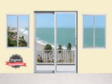 DIGITAL DOWNLOAD 1:12 Scale Beach Scene Patio Balcony Door with 2 Windows for 6 Inch Sized Dolls Diorama Wall Decor Doll Room Box